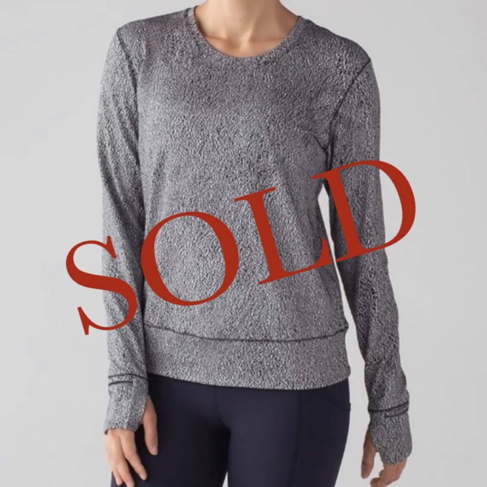SOLD‼️RARE LULULEMON SZ 8 RUSH HOUR LONG SLEEVE BN